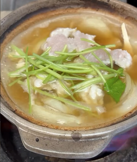 鱧と松茸の柳川鍋